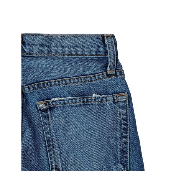 Reformation Jeans Womens 25 Stevie Ultra High Rise Straight Leg Denim Raw Hem - Picture 10 of 11